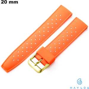 Koop Haylou Oranje Rubber Smartwatch Band