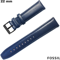 Armbanduhr Fossil Bleu 22 mm Echtes Leder von hochwertiger Qualität