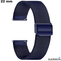 Sale Garmin Milanese Blue Bracelet 22mm Stainless Steel