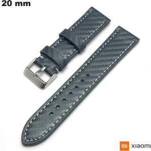 Pulsera de reloj inteligente de cuero auténtico de 20 mm gris barato