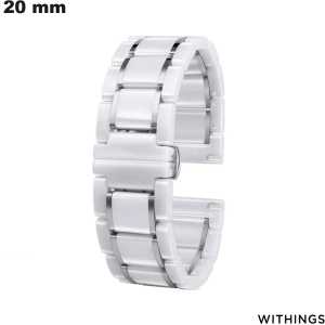 White 20mm Bracelet Withings Smartwatch Cheap Ceramic