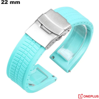 Armband Blau 22 mm Gummi Uhr OnePlus / Bester Preis