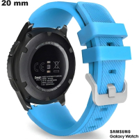 Pulsera Azul 20mm Samsung smartwatch Caucho de calidad