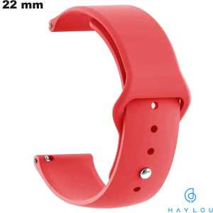 Pulseira de smartwatch Vermelha Haylou de Borracha 22mm barata