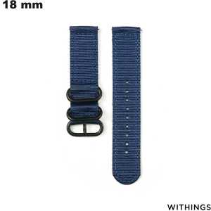 Sale 18 mm Blue Bracelet for Withings Smart Watch Fabric