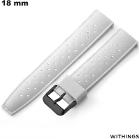Bracelet Withings montre 18 mm Caoutchouc Blanc : Port Offert