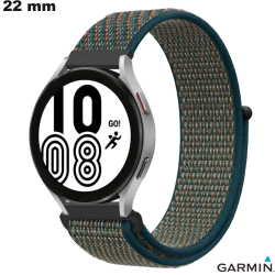 Bracelet Vert 22mm Garmin pour montre Nylon Scratch