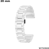 Venda Pulsera Blanca de 20 mm de Cerámica para reloj Withings
