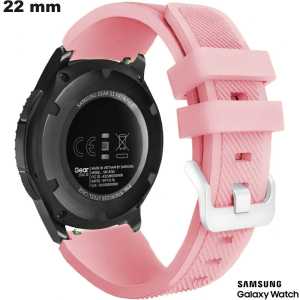 Pulsera de silicona para smartwatch Samsung rosa 22mm barata