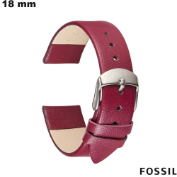 Fossil Smartwatch Armband Echte Leer Paars 18mm