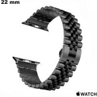 Pulseira Apple Watch Aço Inoxidável Preto Jubilee - Qualidade Premium