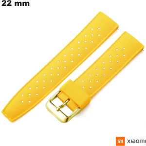 22 mm Yellow Rubber Bracelet for Xiaomi Watch Quality