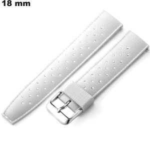 Armband Caoutchouc Uhr Weiß 18mm: Versand 24h