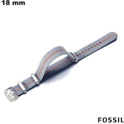 Bracelet Nylon Fossil 18 mm montre intelligente Gris