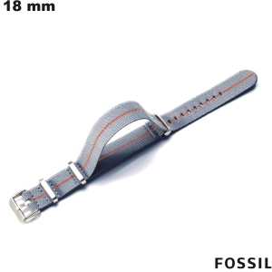 Venta de pulsera de nylon Fossil de 18 mm para reloj inteligente en gris