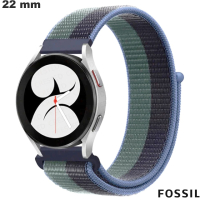Bracelet Vert 22 mm Fossil montre Nylon