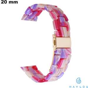 Vente Bracelet 20mm de montre intelligente Résine Haylou Rose