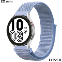 Armreif Fossil Tissu 22mm Blau Smartwatch günstig
