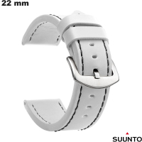 Armband Weiß 22mm Smartwatch Suunto Kunstleder / Versand 24h