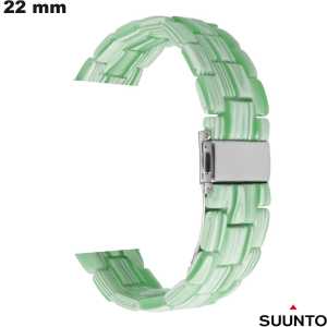 Green Watch Strap 22 mm Suunto Resin ● Free Shipping