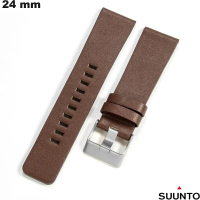 Armband aus echtem Leder Braun 24 mm Suunto für hochwertige Uhren