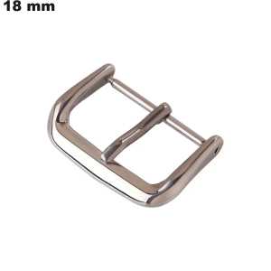Comprar Correa de Acero Inoxidable para reloj de 18 mm Plata Ardillón