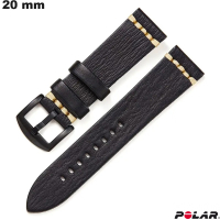 Bracciale Nero Polar Cuoio vegetale vintage # Spedizione in 24h