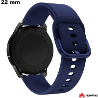 Pulseira de Silicone Azul Huawei 22mm para relógio inteligente de qualidade