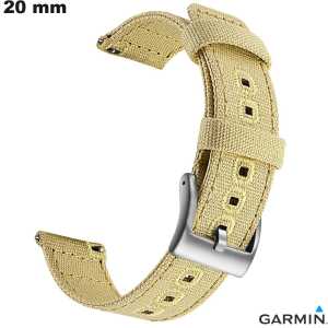 Buy Original Beige Garmin Smartwatch Bracelet Fabric 20 mm