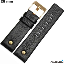 Bracelet Cuir véritable Noir de montre intelligente