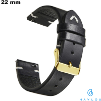 Bracciale in cuoio autentico Haylou 22mm Nero / Spedizione Gratuita