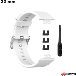 Bracelet smartwatch Caoutchouc Huawei 22 mm Blanc