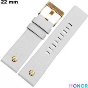 Armbanduhr kaufen Weiß Honor 22 mm Echtes Leder