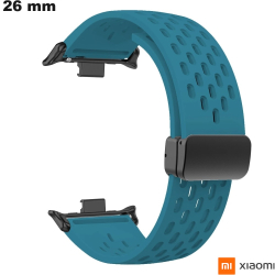 Bracelet 26mm Bleu pour montre Caoutchouc Xiaomi