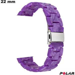 Polsband Polar smartwatch Violet Hars 22mm / Premium Kwaliteit