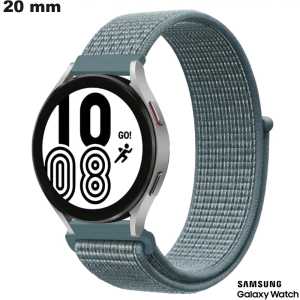 Pulseira 20 mm Tecido Samsung Azul relógio Velcro \ Envio Rápido