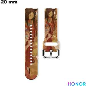 Acheter Bracelet Manga de montre Honor Caoutchouc 20 mm Motif