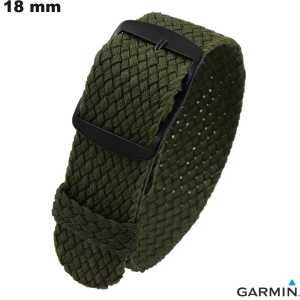 Bracelet Garmin 18 mm Nylon Vert de smartwatch