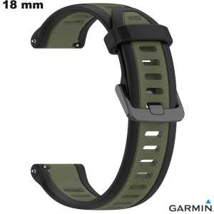 18mm Green Silicone Smartwatch Bracelet for Garmin - Fast Shipping
