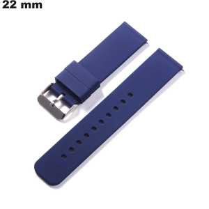 Bracelete confortável Azul 22mm Silicone relógio | Envio Rápido