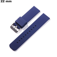 Comfortabele Armband Blauw 22mm Silicone Horloge | Snelle Verzending