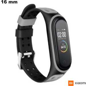 Bracelet 16mm Noir Xiaomi pour montre Silicone : Montage Facile
