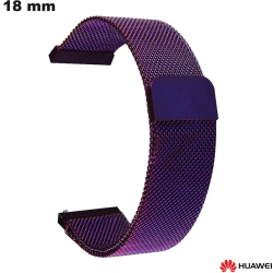 Bracelet Acier Inoxydable 18 mm mailles milanaises Huawei