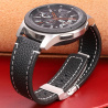 Acheter Sale Bracelet 20mm Garmin Black Genuine Leather Watch