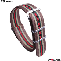 Comprar Pulseira de relógio inteligente Tecido 20mm Polar Bege
