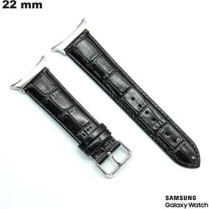 Bracelete de Cuir 22 mm Samsung de Relógio Preto: Entrega Grátis