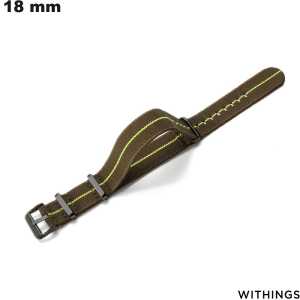 Bracelete Withings Verde 18 mm Tecido para relógio - Qualidade Premium