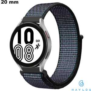 Pulsera de 20 mm para smartwatch Nylon Haylou Noir (LS02, RS4) de calidad