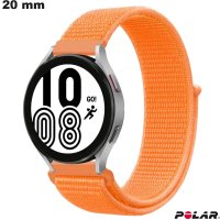 Sale of 20 mm Orange Nylon Polar Smartwatch Bracelet