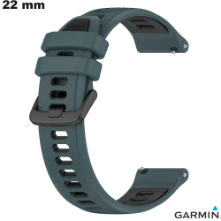 Bracelet Silicone de smartwatch Vert 22mm Garmin